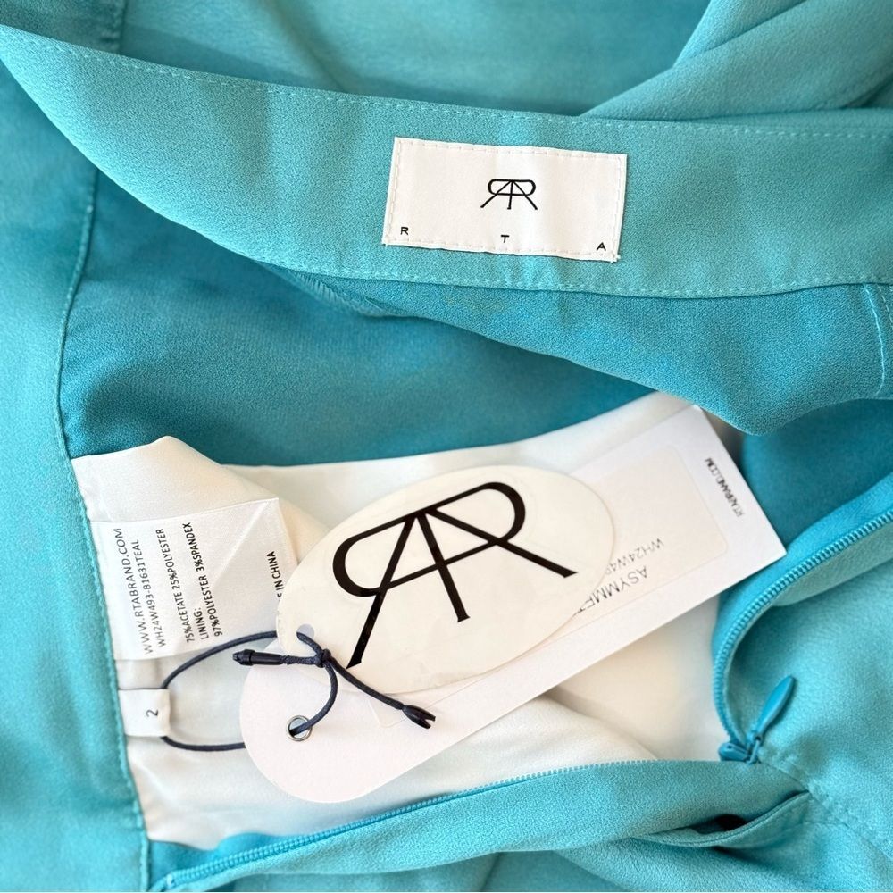 NWT RtA Asymmetrical Skirt Teal Size 2 - Picture 11 of 11